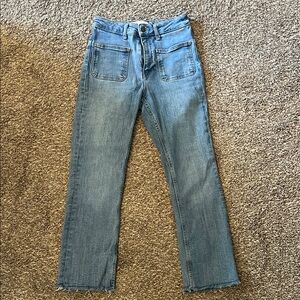 Zara Women's Straight Leg Jeans - Blue